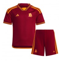 Camisa de Futebol AS Roma Mats Hummels #15 Equipamento Principal Infantil 2024-25 Manga Curta (+ Calças curtas)